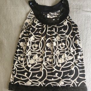 Black and white tunic